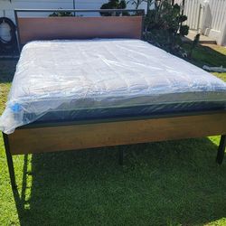 New Queen bed with new mattress