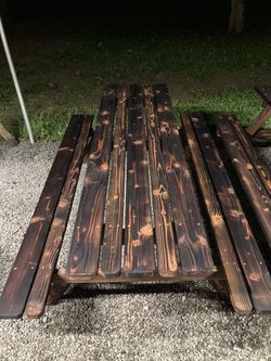 picnic tables