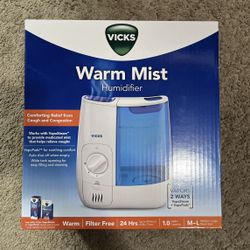 Vicks VWM845 Warm Mist Humidifier NWT NIB