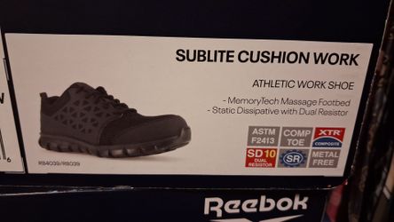 Reebok Sublite cushion work shoe Size 10 W