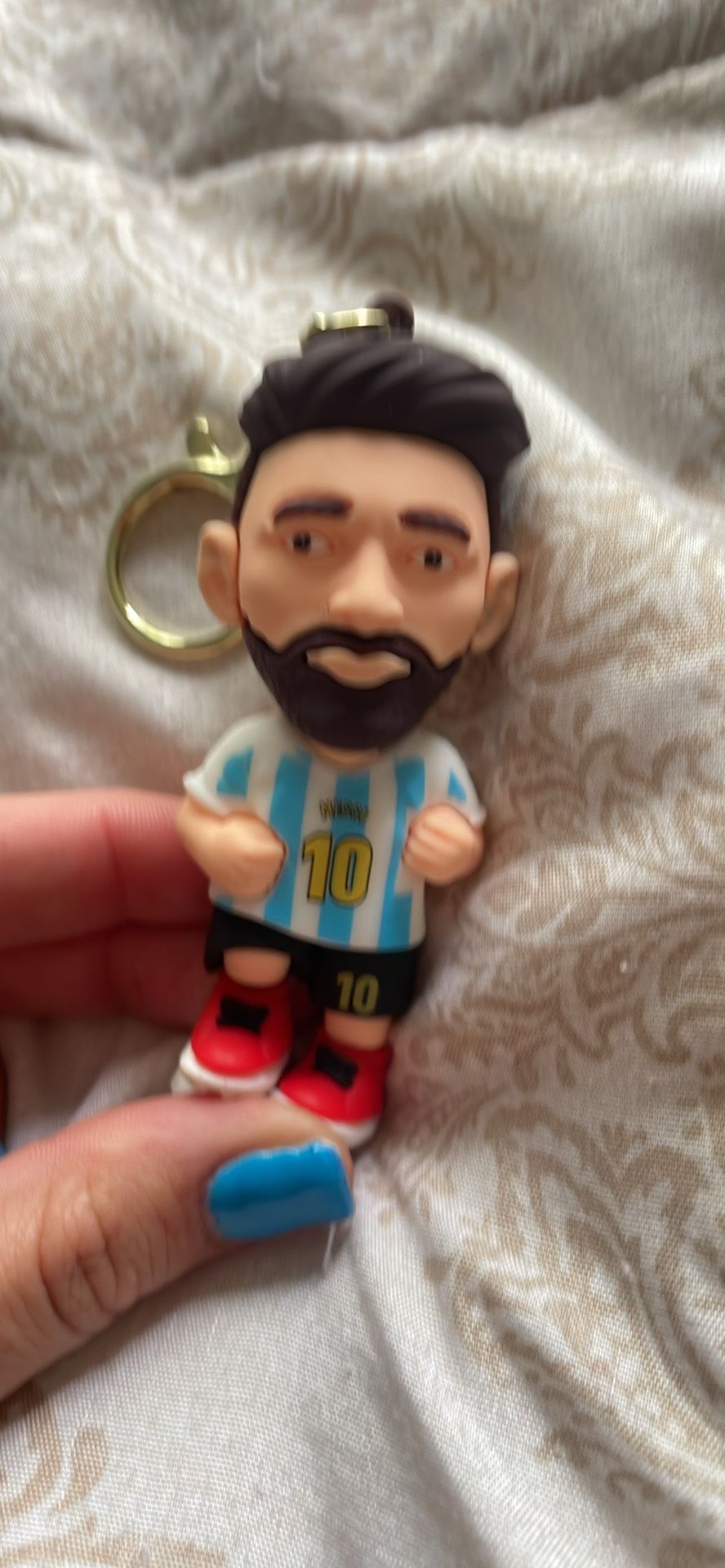 Lionel Messi Mini Fig Keychain