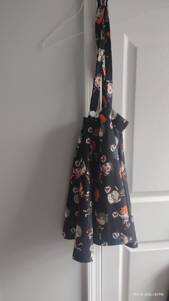 Hot Topic Haiku Volleyball Suspender Skirt