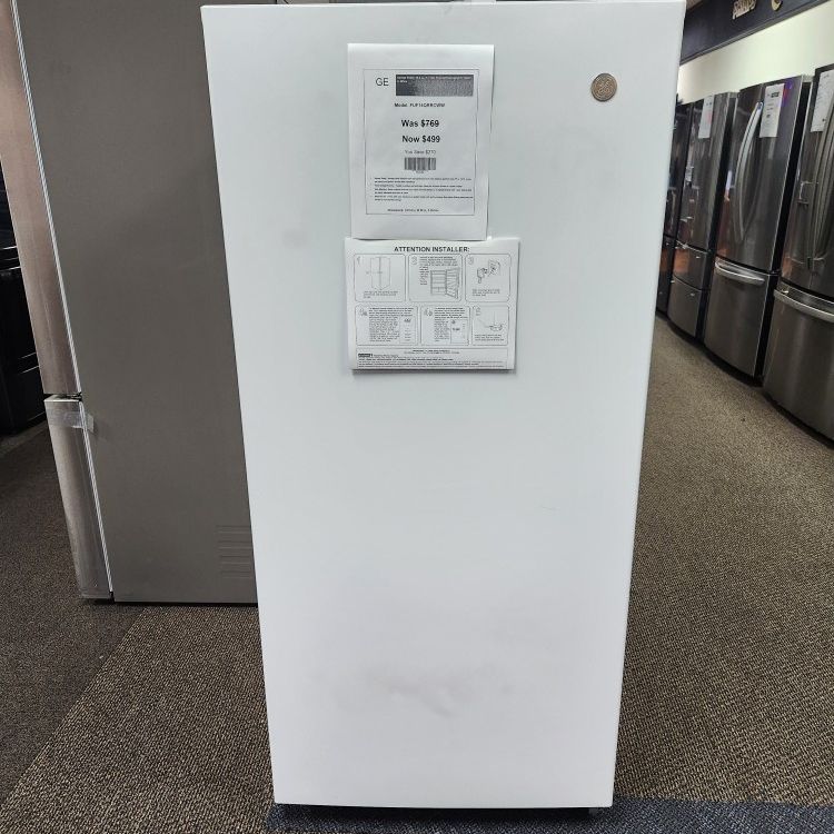 14.2 Cu.ft Upright Freezer IN WHITE. 0% FINANCING Available 