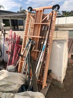 Orange scaffolding