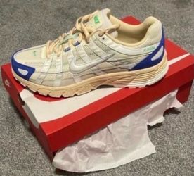 Nike P-6000 Sneakers Cream Blue Green