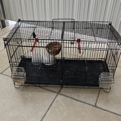 Jaula Negra Para Aves En Exelentes Condiciones. 