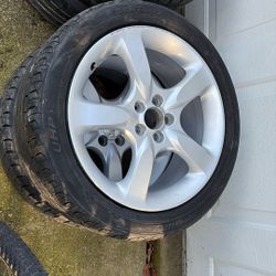 Subaru 5x100 17” Wheels And Tires 205/50ZR17