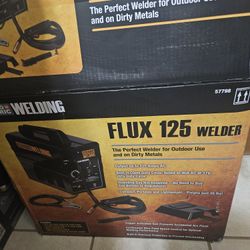 Chicago Electric Flux 125 Welder With Helmet