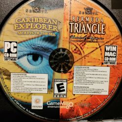 Caribbean Explorer Secrets Of The Sea----bermuda Triangle   Both On One Disk  Pc Game 