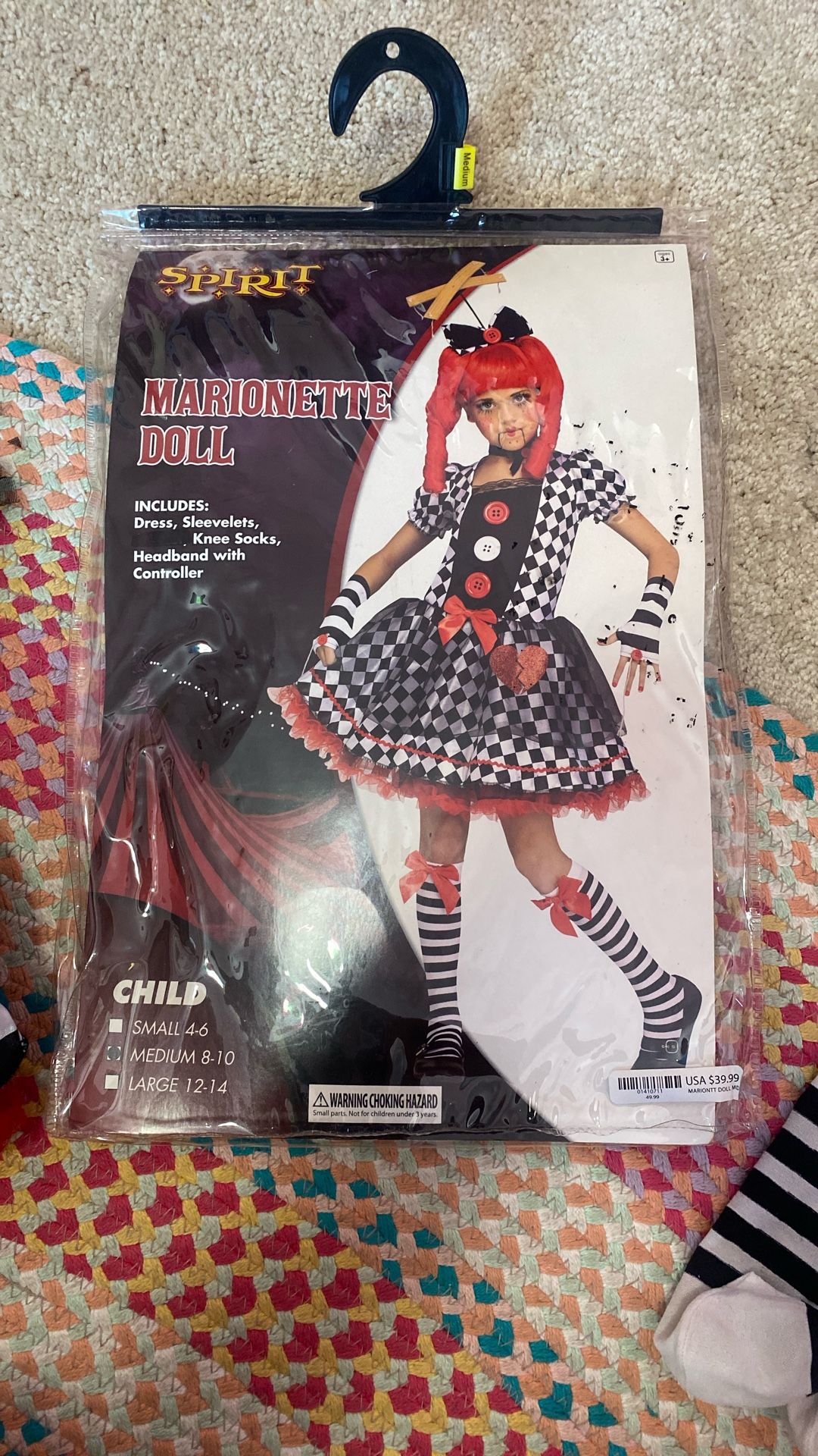 Child Medium 8-10 Doll Costume