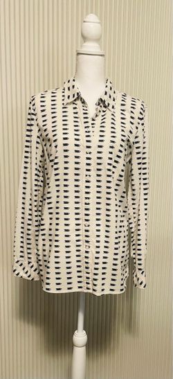Women's Button-Down Shirt with Cup Print