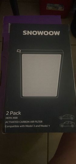 SNOWOOW Tesla Model 3/Y HEPA Cabin Air Filter 2 Pack
