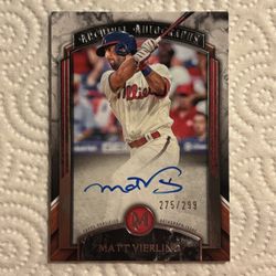 2022 Topps Museum Collection Matt Vierling Autograph /299