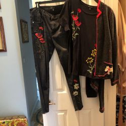 Embroiled Set JeansM&shirt https://offerup.com/redirect/?o=TC5Eb2c= Match Jacket New