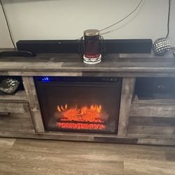 Fireplace TV stand