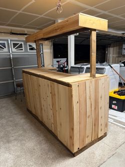 Handmade Outdoor Wooden Bar