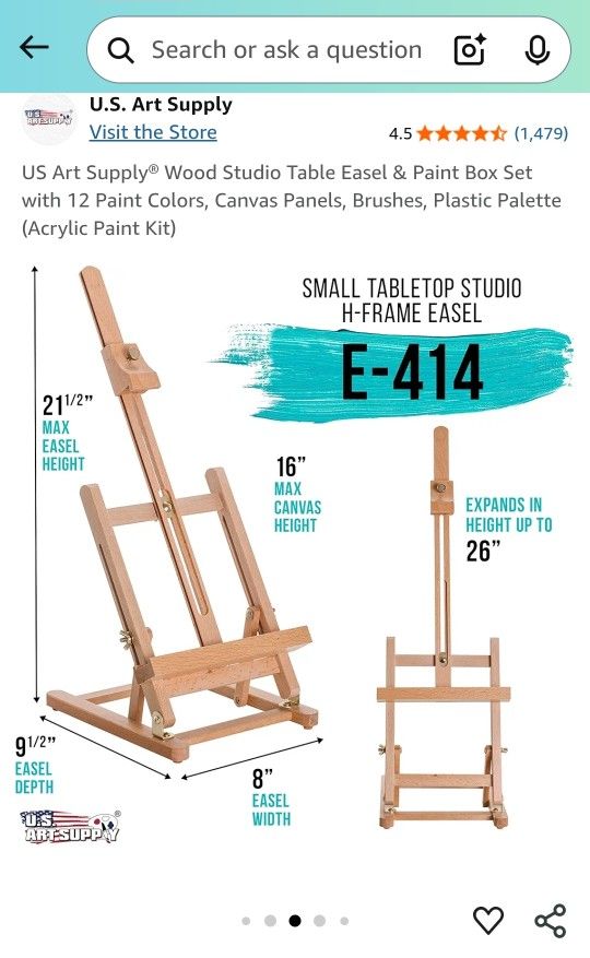 Draw & Paint Easel For Kids
