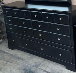 Large Black Dresser