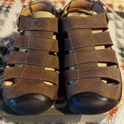 Keen Leather Men's Sandals Huaraches Metatomi Calffoot Bed Size 10.5