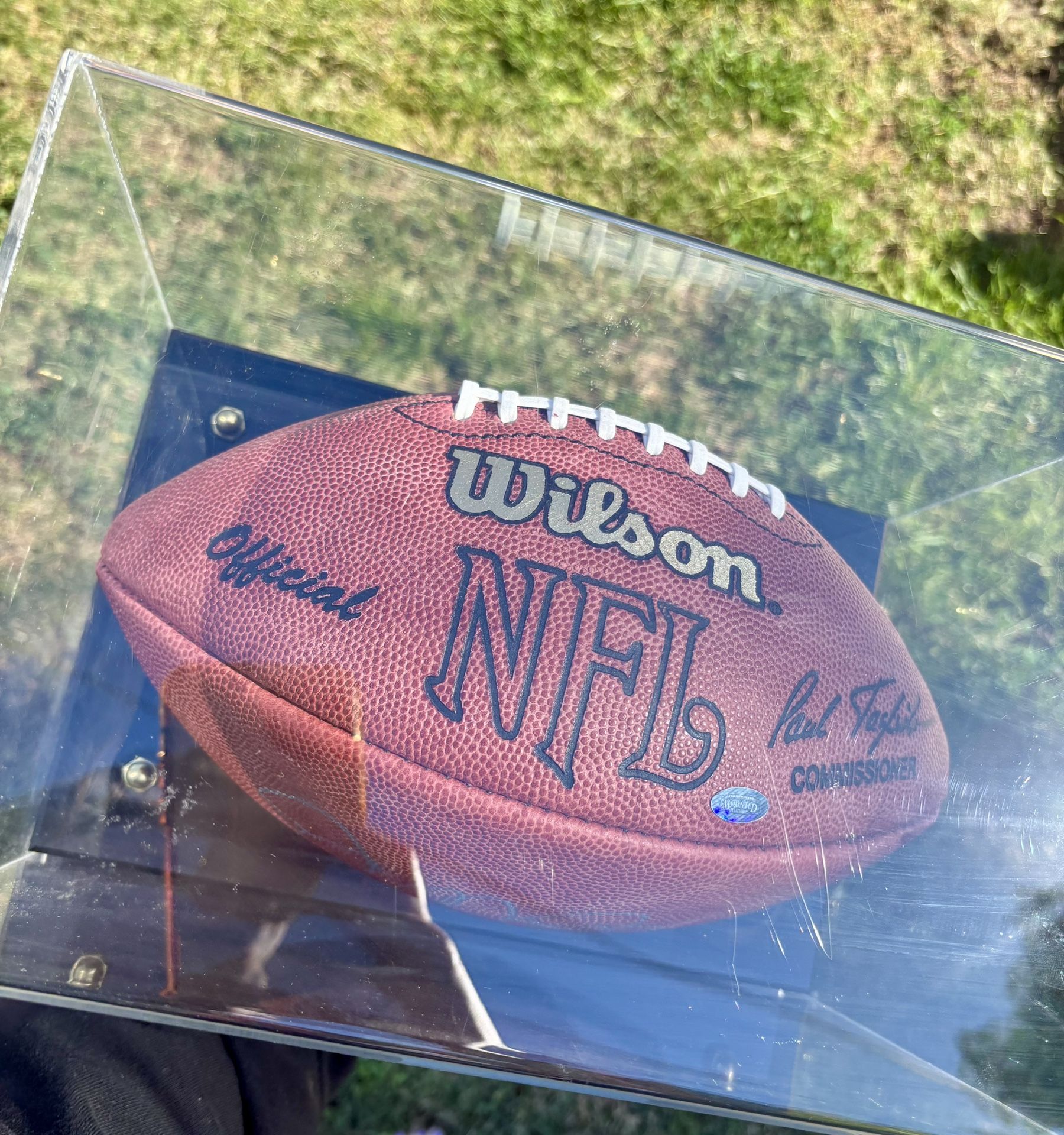 Football Signed By Joe Montana
