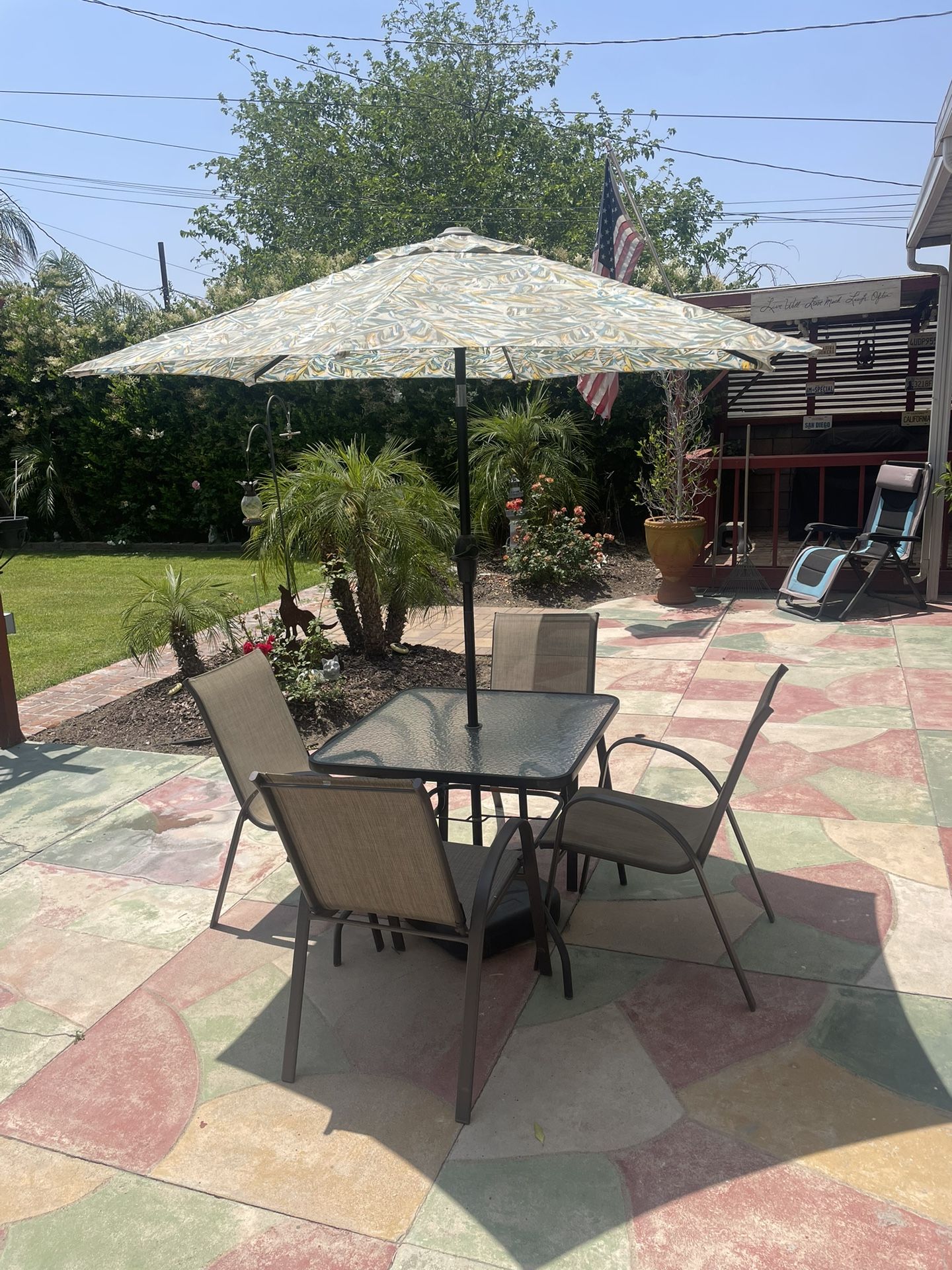 Patio Furniture Chairs And Umbrella