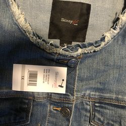 Skinny girl Jean jacket brand new size 1x