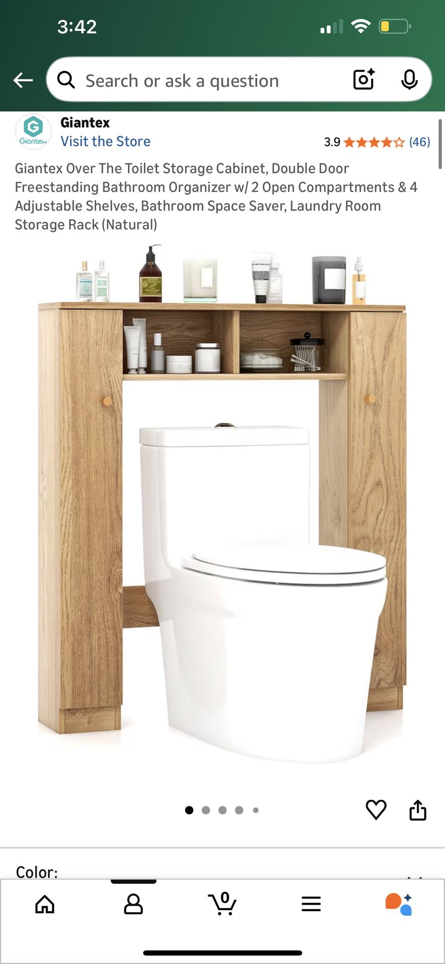 Over The Toilet Storage Cabinet