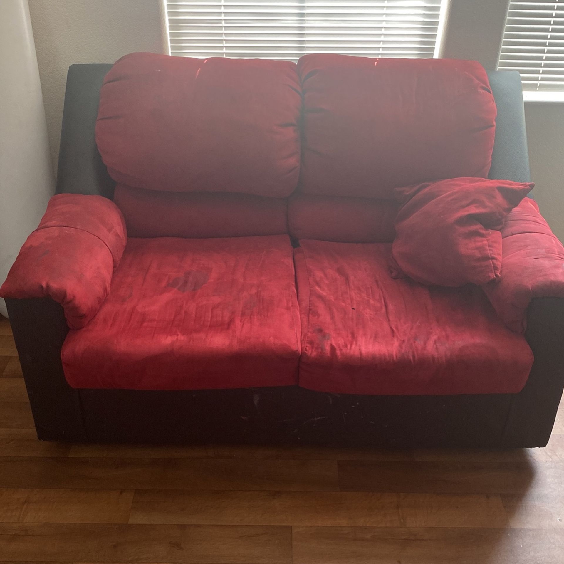 Used Couch And  Love Seat. Couch Has A Small Tear On Arm  And Burn Near The Back. Must Go ASAP  $200 OBO 