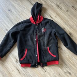 Nba Portland Trailblazers Reversible Jacket Coat