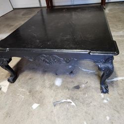 Vintage Wood Large Coffee Table 