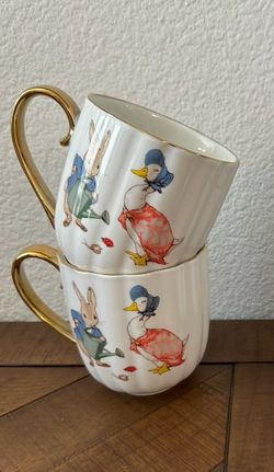 Peter Rabbit 16 oz 2 mugs