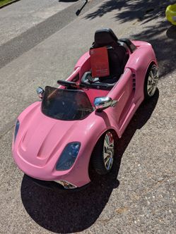 Electric car ride toy like power wheels pink ride-on convertible by Bestchoiceproducts