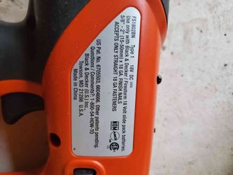 Black & decker firestorm cordless brad nailer sale