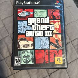 PlayStation 2 GTA 3 game 