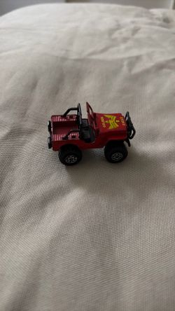 Vintage 1981 Matchbox 4x4 Jeep Wrangler Golden Eagle Red Diecast MB5