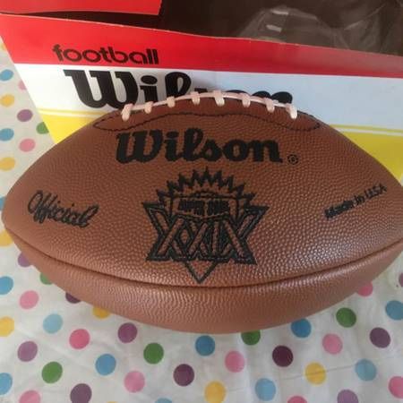 Super Bowl 29 Commemorative Football - 49ers played the Chargers