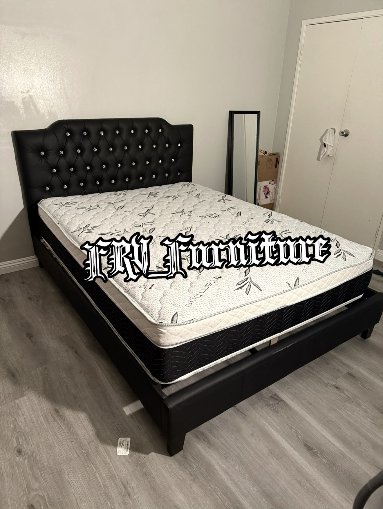 New Queen Bed Frame With Mattress 