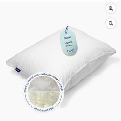 Casper Sleep Essential Almohada Híbrida Ajustable, Estándar
