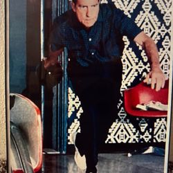 Big Lebowski Nixon Bowling Print Framed