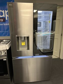 Beautiful Lg Mirror Instaview Refrigerator! Only $39 Down & No Credit Check