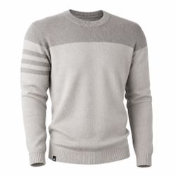 Brand New Adidas Golf Sweater Mens 2XL Gray Pullover Crew Neck Two Tone NWT