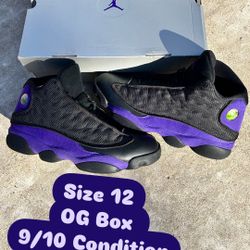 Jordan 13 Court Purple Size 12