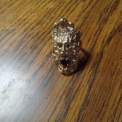 Gold Kings Head Ring