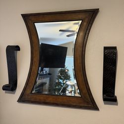 Mirror And Sconces (as A Set Or Individual Sale)