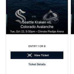 2 Kraken Tickets 