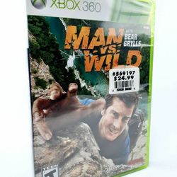 Xbox 360 Man Vs Wild Video Game Brand New Factory Sealed Never Ever Opened