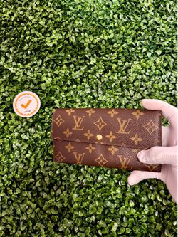 LOUIS VUITTON Monogram Long Wallet M61734 Portefeuille Sarah Brown Women's