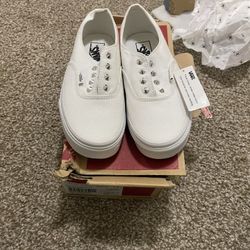 White Vans Size 7