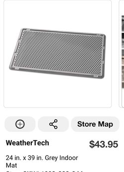 WeatherTech 24x39 Grey Indoor Mat