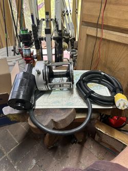 Lindgren-Pitman S-3000 Electric Reel with Penn Senator 12/0 Reel 